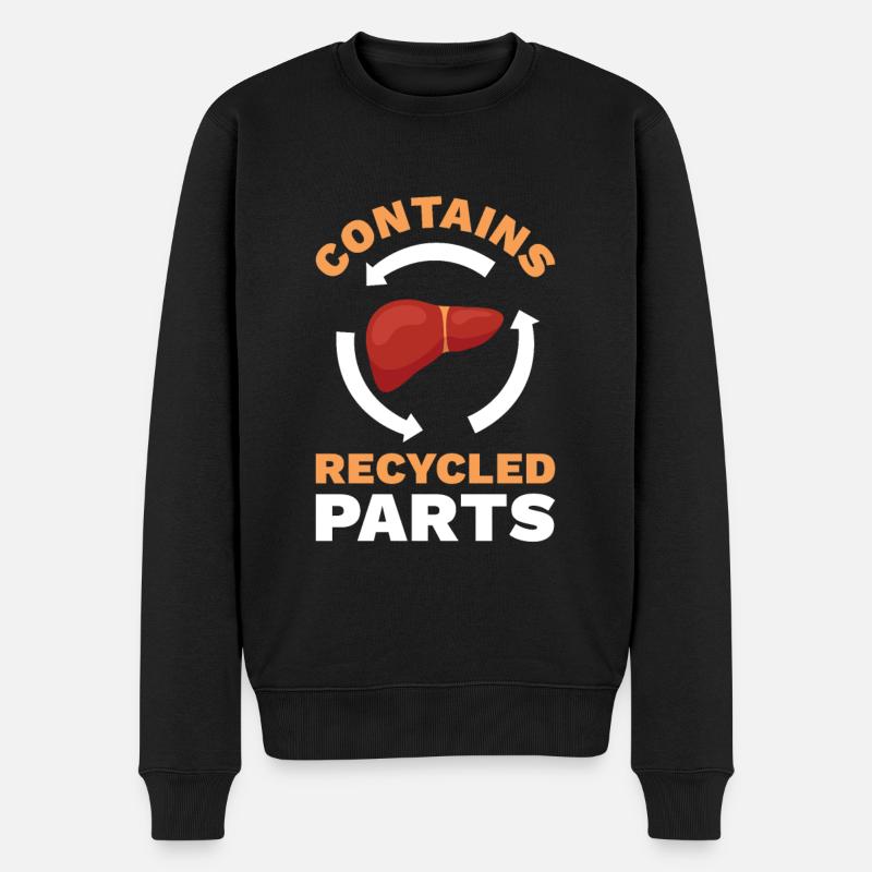 Contient des pièces recyclées - Pull Premium bio Homme - noir