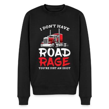 Ich Habe Nicht Road Rage Du Bist Nur Ein Idiot Für - Männer Premium Bio Pullover - Schwarz - Vorne - Nico (187cm)