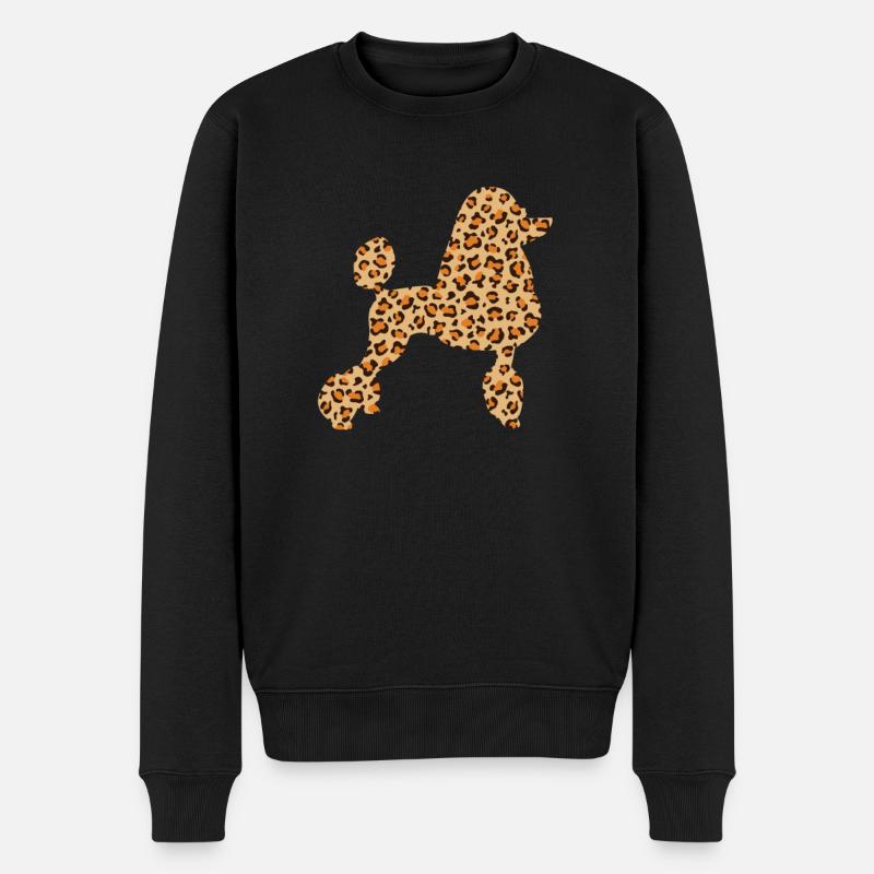 Mignon Lepard-peau-caniche-chien-amoureux - Pull Premium bio Homme - noir