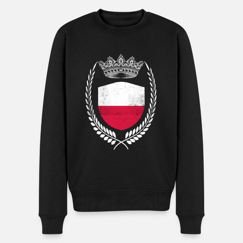 Pologne Drapeau Pologne Drapeau Polska - Pull Premium bio Homme - noir