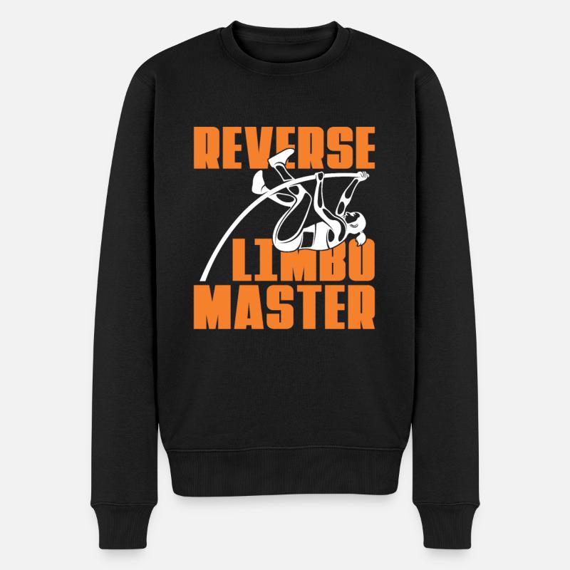 Reverse Limbo Master Stabhochsprung Stabspringen - Männer Premium Bio Pullover - Schwarz
