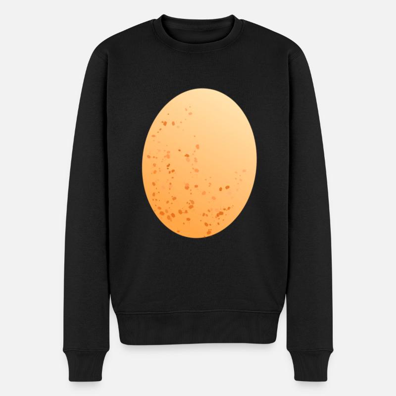 Ei Hühnerei - Männer Premium Bio Pullover - Schwarz