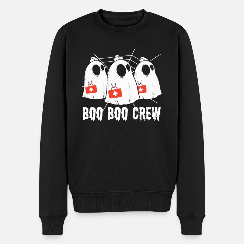 Boo Boo Crew Halloween-party-halloween-kostüm - Männer Premium Bio Pullover - Schwarz