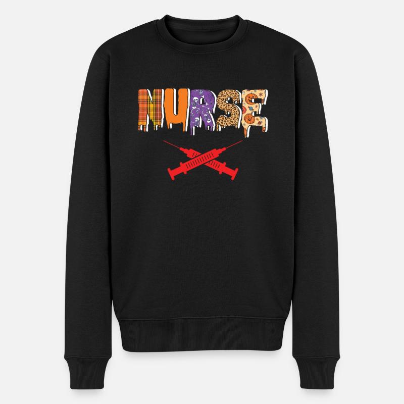 Gruseliges - Männer Premium Bio Pullover - Schwarz