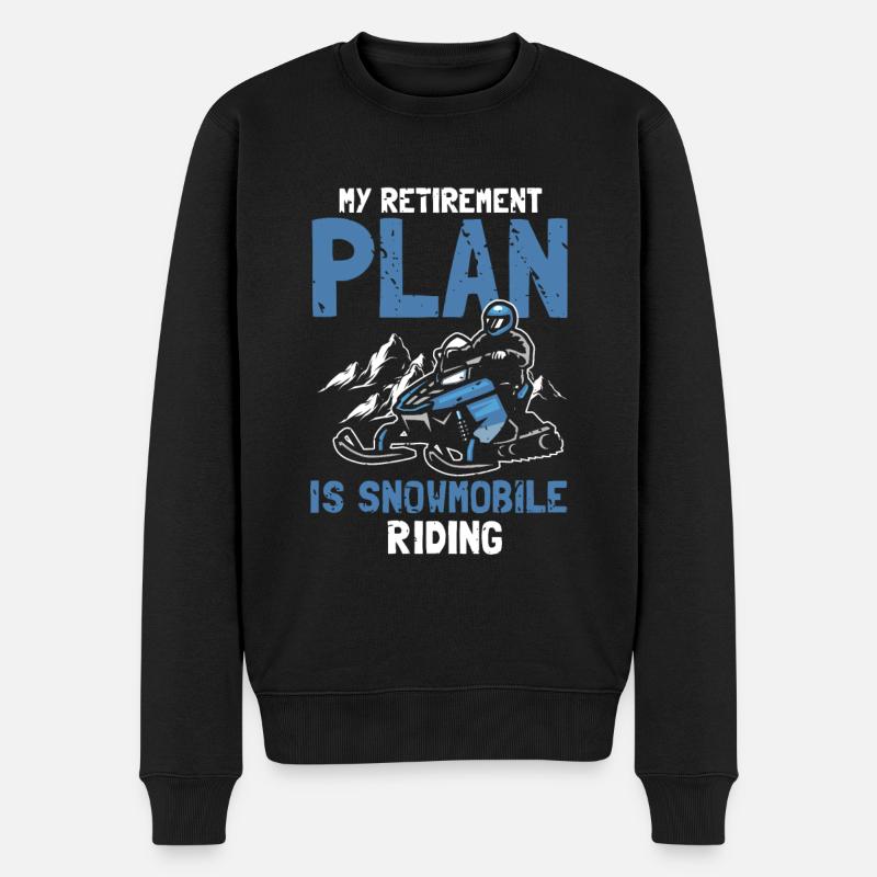 Motoneige et Skidoo Design - Pull Premium bio Homme - noir