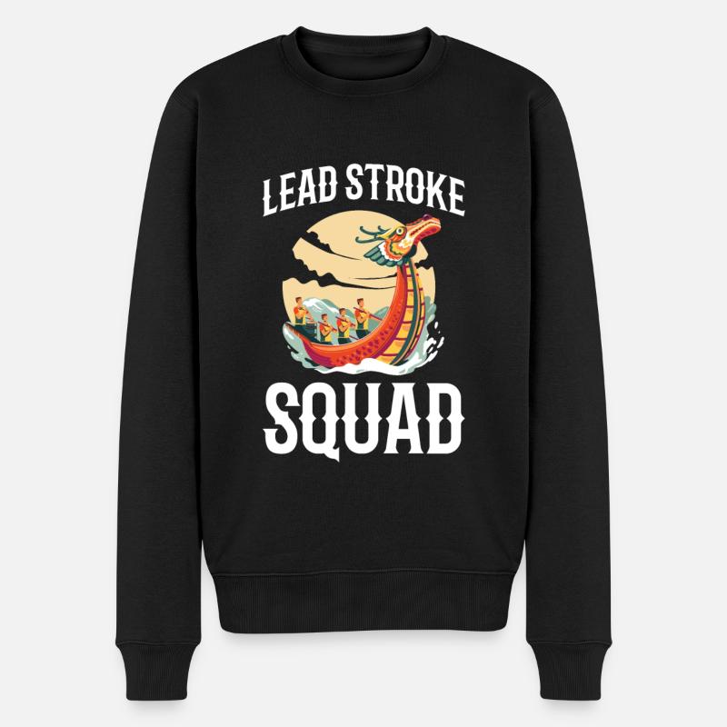 Lead Stroke Squad pour tous les fans de course de bateaux-dragons - Pull Premium bio Homme - noir