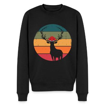 Schwarzwaldmädel Bollenhut Schwarzwald - Männer Premium Bio Pullover - Schwarz - Vorne - Nico (187cm)
