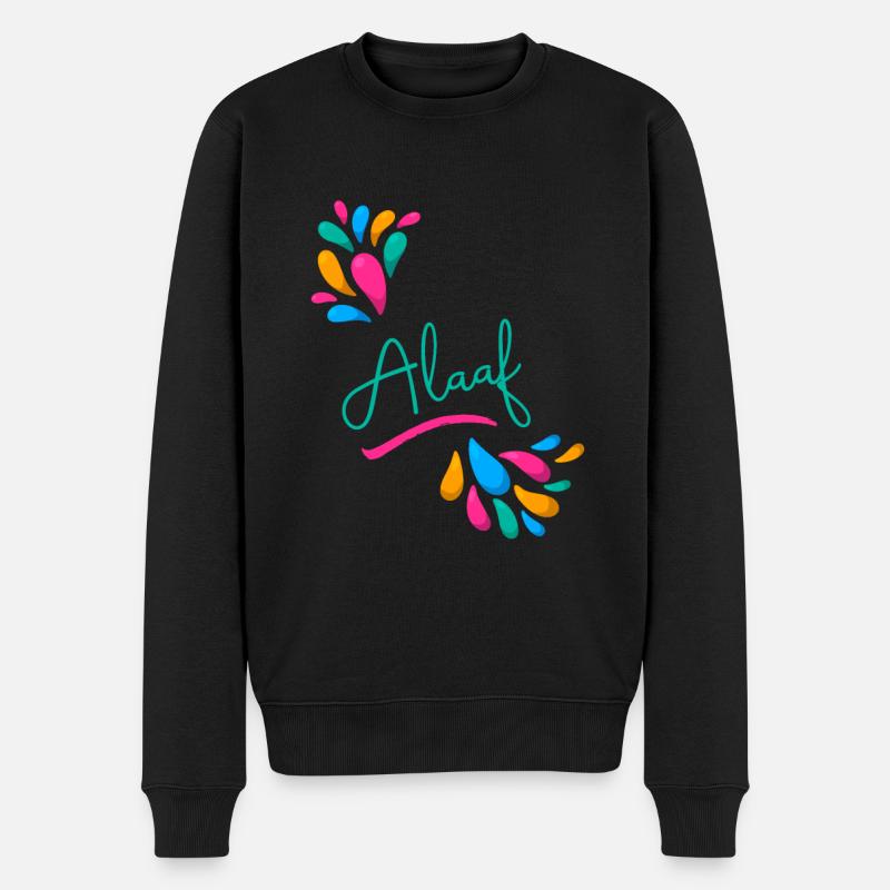 Alaaf - Männer Premium Bio Pullover - Schwarz