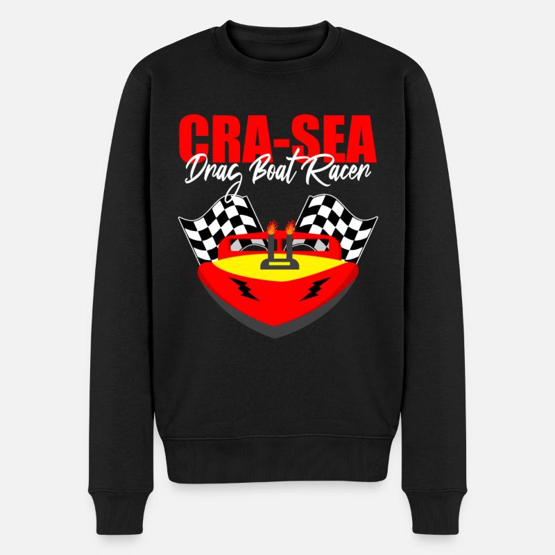 Schnellboot-Rennen Design for Rennbootfahrer - Männer Premium Bio Pullover - Schwarz