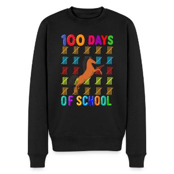 100 jours école école enfant école débutants chevaux - Pull Premium bio Homme - noir - Devant - Nico (187cm)