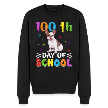 100 jours école école enfant école débutant chien - Pull Premium bio Homme - noir - Devant - Nico (187cm)