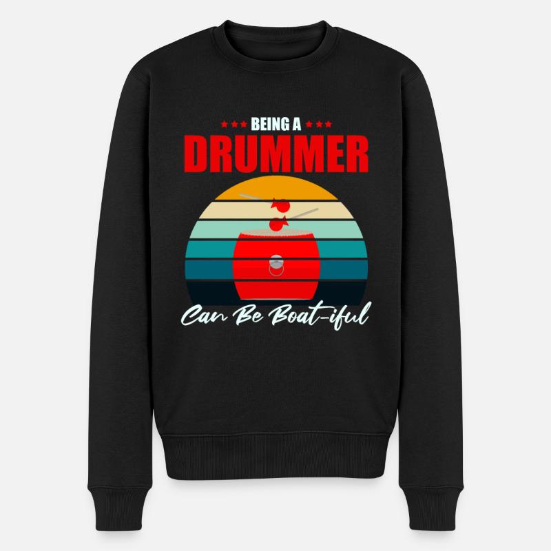 Drachenboot Trainer für chinesische Bootsrennen - Männer Premium Bio Pullover - Schwarz