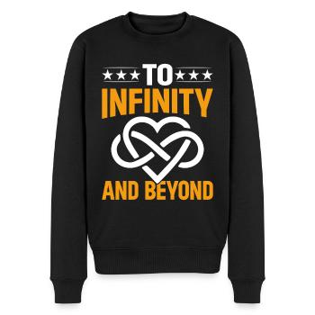 To infinity and beyond space - Men's Premium Organic Jumper - black - Front - Nico (187cm)
