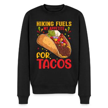 La randonnée errante alimente mon appétit pour les tacos - Pull Premium bio Homme - noir - Devant - Nico (187cm)