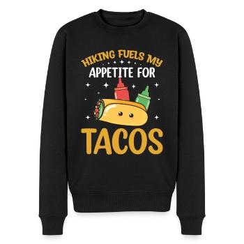 La randonnée errante alimente mon appétit pour les tacos - Pull Premium bio Homme - noir - Devant - Nico (187cm)