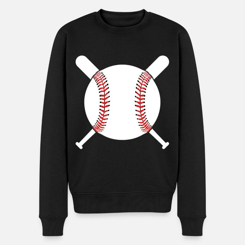 JOUEURS DE BASEBALL - Pull Premium bio Homme - noir