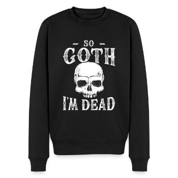 Tellement goth que je suis mort pour un fan de goth - Pull Premium bio Homme - noir - Devant - Nico (187cm)