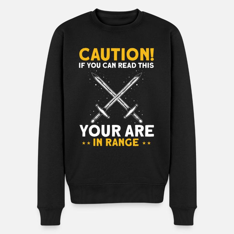 Rollenspiel Zitat für Larper und Larp - Männer Premium Bio Pullover - Schwarz