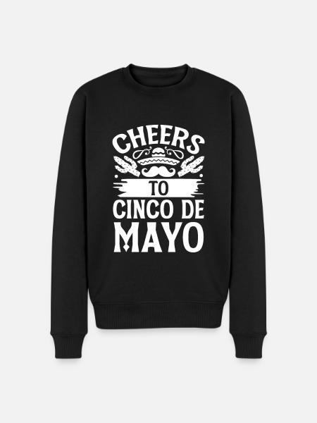 Pozdrowienia dla Cinco de Mayo dla Meksykanów - Ekologiczna męska bluza Premium - czarny