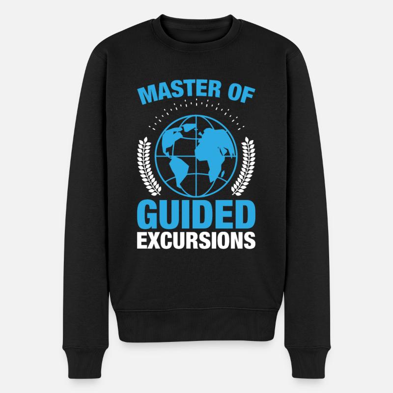 Meister geführter Ausflüge Abenteuer Experte - Männer Premium Bio Pullover - Schwarz