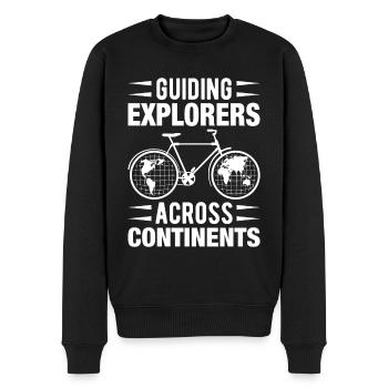 Guide de l’explorateur de guides touristiques - Pull Premium bio Homme - noir - Devant - Nico (187cm)