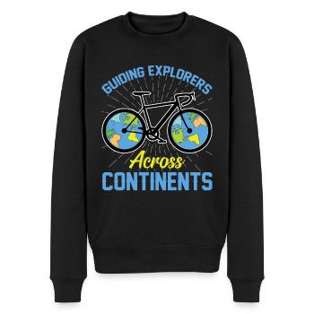 Guide de l’explorateur de guides touristiques - Pull Premium bio Homme - noir - Devant - Nico (187cm)