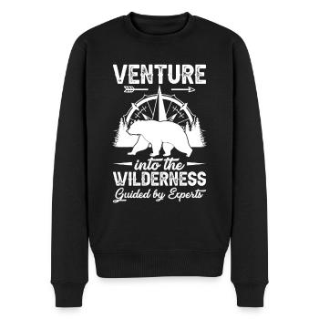 Wildnis Experte Natur - Männer Premium Bio Pullover - Schwarz - Vorne - Nico (187cm)