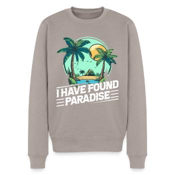 Playa del Carmen Paradise Mexiko Stadt Urlaub - Männer Premium Bio Pullover - Taupe - Vorne - Nico (187cm)