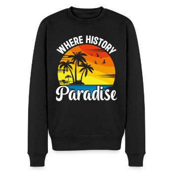 Playa del Carmen Paradise Mexiko Stadt Urlaub - Männer Premium Bio Pullover - Schwarz - Vorne - Nico (187cm)