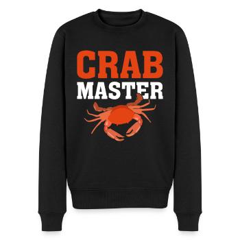 Fruits de mer Cancer Mollusques et crustacés - Pull Premium bio Homme - noir - Devant - Nico (187cm)