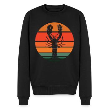 Meeresbewohner Meeresfrüchte Hummer Languste - Männer Premium Bio Pullover - Schwarz - Vorne - Nico (187cm)
