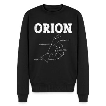 Orion Konstellation Universum Weltraumforschung - Männer Premium Bio Pullover - Schwarz - Vorne - Nico (187cm)