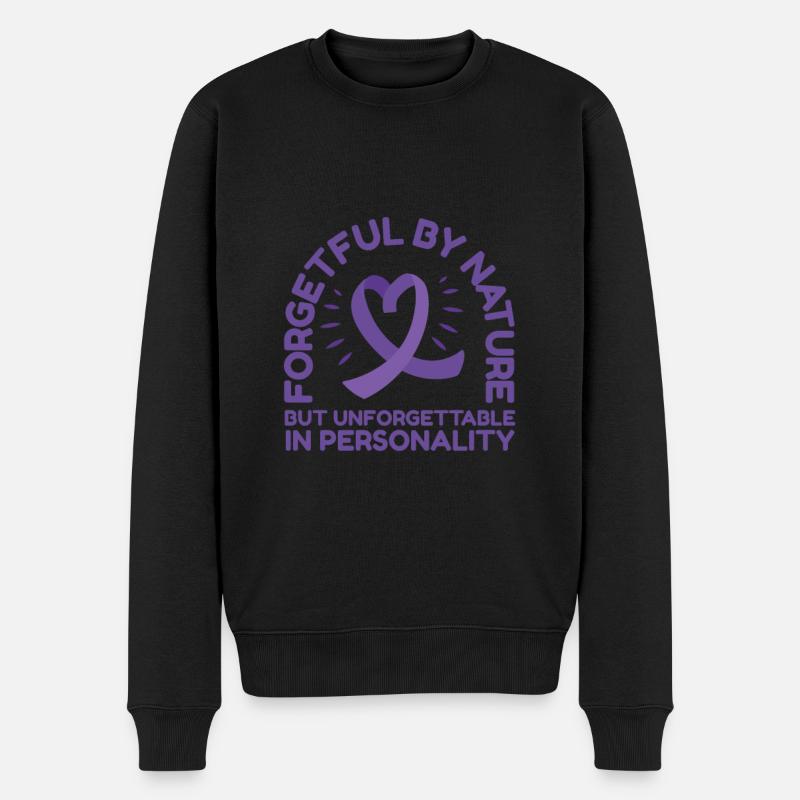 Von Natur Aus Vergesslich, Aber Von Der - Männer Premium Bio Pullover - Schwarz