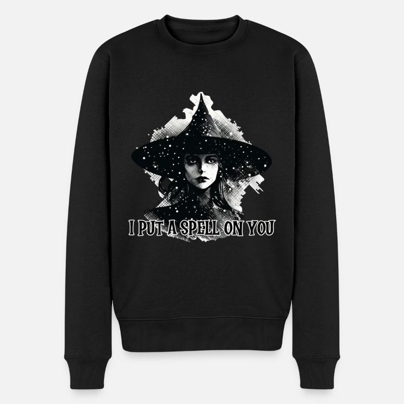 Hexe, ich habe dich verzaubert - Männer Premium Bio Pullover - Schwarz