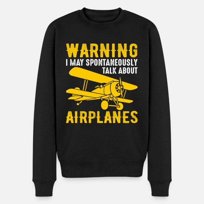 Planeur de pilote d’avion - Pull Premium bio Homme - noir