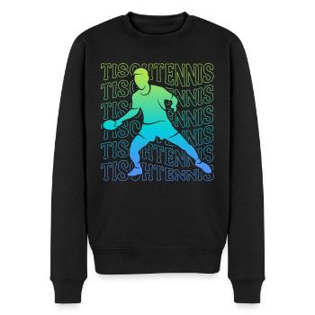 Joueurs de tennis de table Tennis de table enfants hommes - Pull Premium bio Homme - noir - Devant - Nico (187cm)