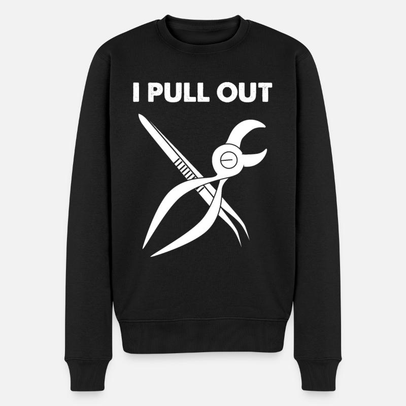 Dentiste Dentiste Dentiste Dents - Pull Premium bio Homme - noir