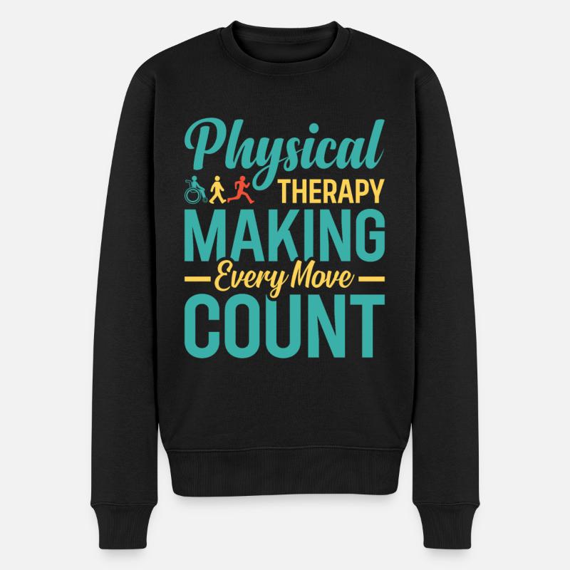 Physiotherapeut Physiotherapeutin Physio Therapie - Männer Premium Bio Pullover - Schwarz