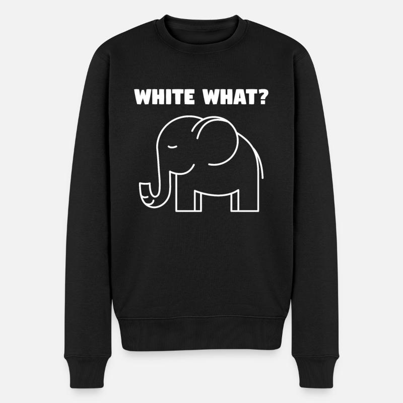 White Elephant Gift Office Christmas Coworkers - Männer Premium Bio Pullover - Schwarz