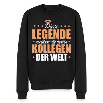 Arbeitskollege Abschiedsgeschenk Rente - Männer Premium Bio Pullover - Schwarz - Vorne - Nico (187cm)