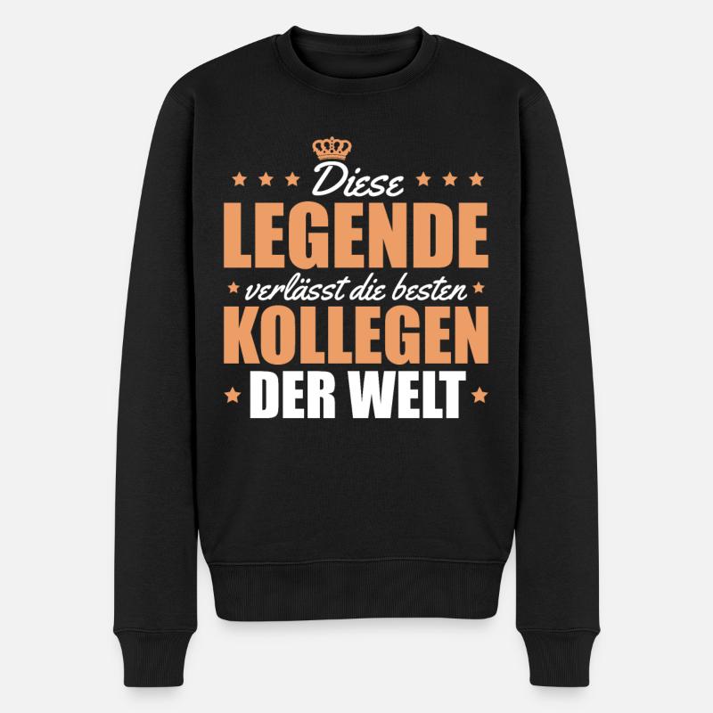 Arbeitskollege Abschiedsgeschenk Rente - Männer Premium Bio Pullover - Schwarz