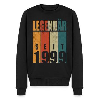 Legendär seit 1999 Jahrgang Geburtstag 25 Geschenk - Männer Premium Bio Pullover - Schwarz - Vorne - Nico (187cm)