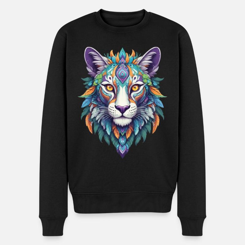 conception de mandala spirituel - Pull Premium bio Homme - noir