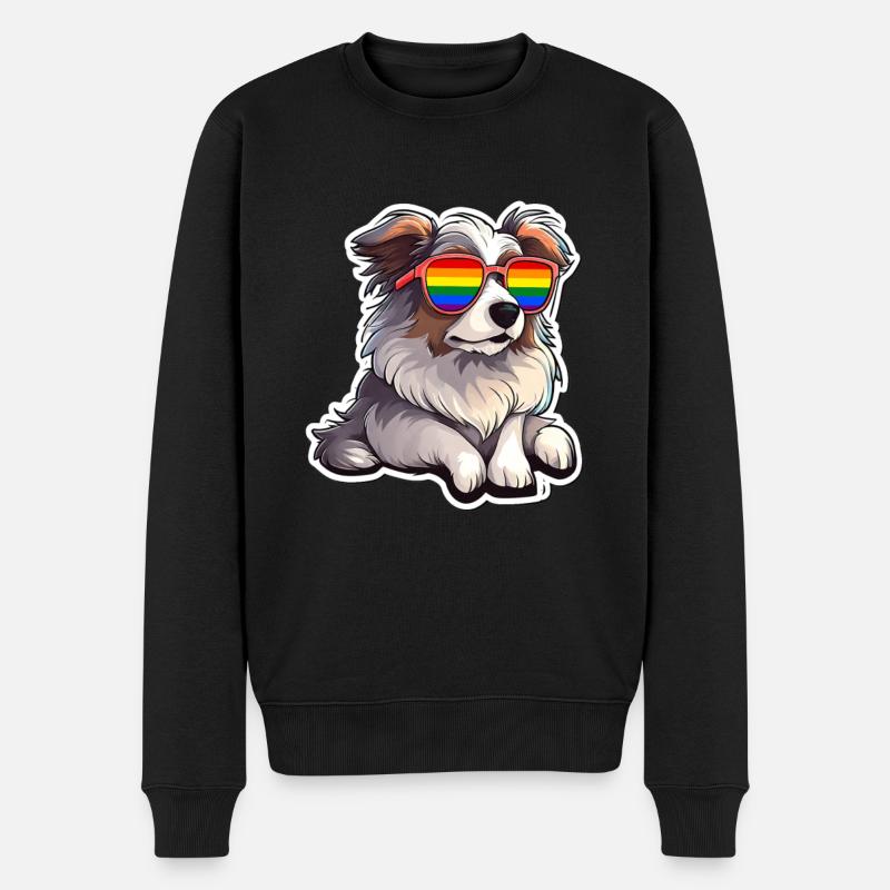 LGBTQ - Männer Premium Bio Pullover - Schwarz