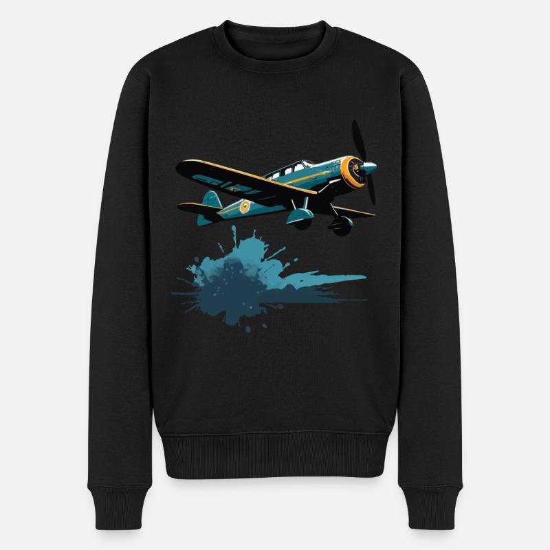 Modèle Avion Pilote Avion Hobby Design - Pull Premium bio Homme - noir