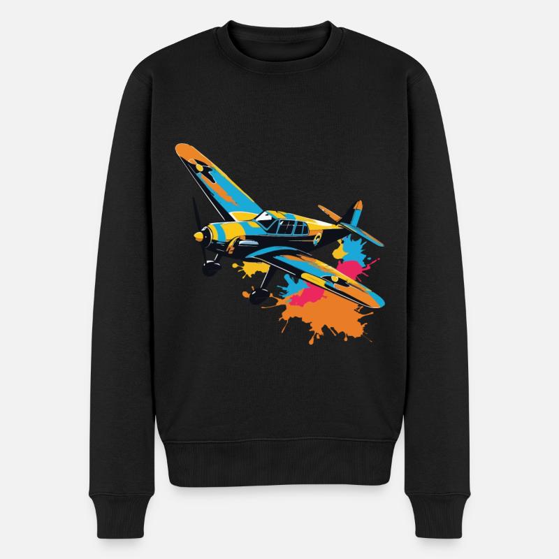 Maquette Avion Pilote Avion Hobby Esthétique - Pull Premium bio Homme - noir