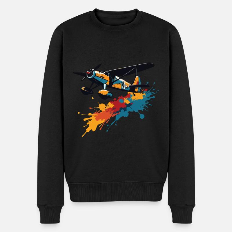 Maquette Avion Pilote Avion Hobby Passion - Pull Premium bio Homme - noir