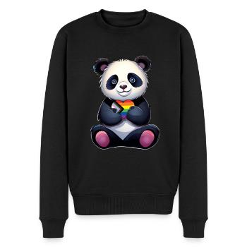 LGBTQ Panda - Pull Premium bio Homme - noir - Devant - Nico (187cm)