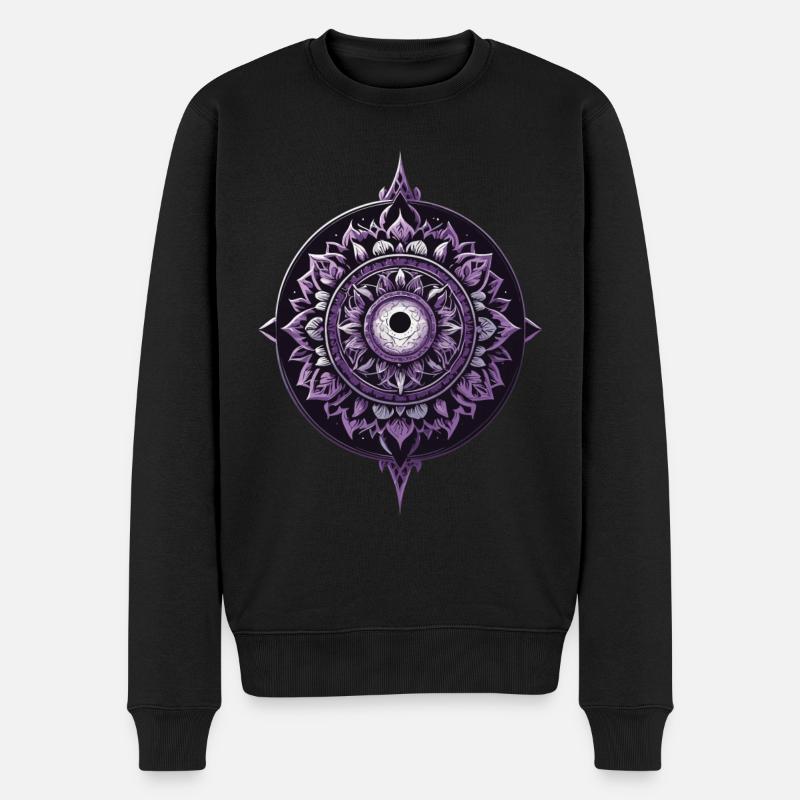 Mandala Design Esthétique Motif Spirituel - Pull Premium bio Homme - noir