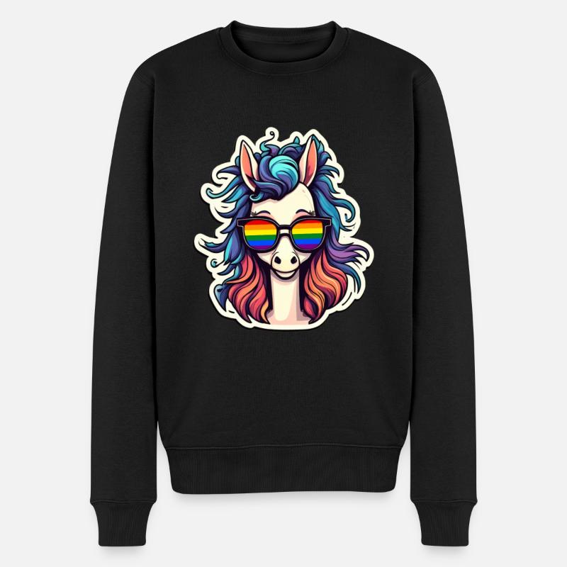 LGBTQ Pride Month - Männer Premium Bio Pullover - Schwarz